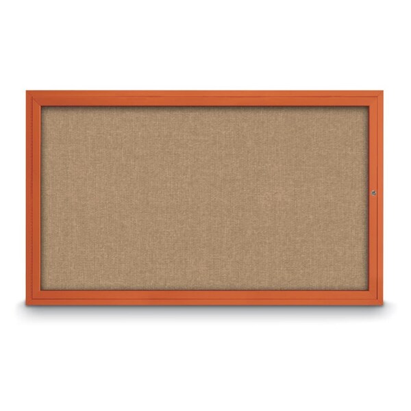 Hinge-less Radius Corkboard, 18"x24", Black Alum Frame/Rubber